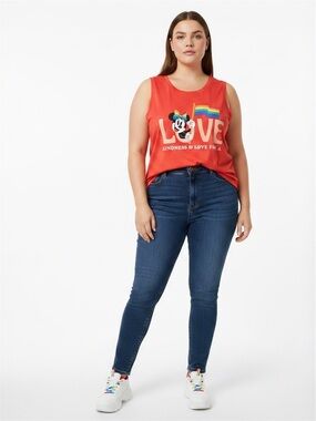 Disney pride collection Minnie mouse sleeveless red top size 3X